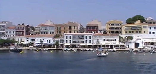 Es Castell harbour shop fronts