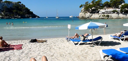 Cala Galdana busy beach Cala Galdana busy beach