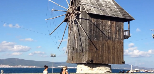 Nessebar wooden windmill