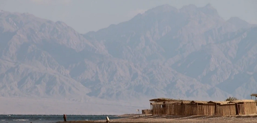 Sinai Mountains overlooking Nuweiba beach