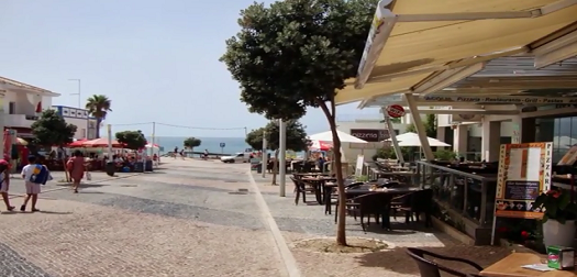 Olhos D’Agua beach promenade Olhos D’Agua beach promenade