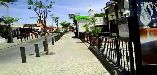 Praia da Oura resort during the day