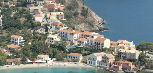 typical Kefalonia seafront