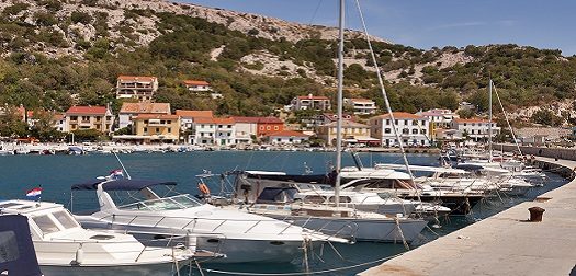 Baska marina, Croatia Baska marina on Krk island, Croatia