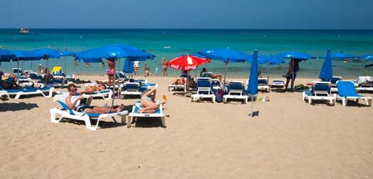 Protaras golden sands beaches,Mediterranean