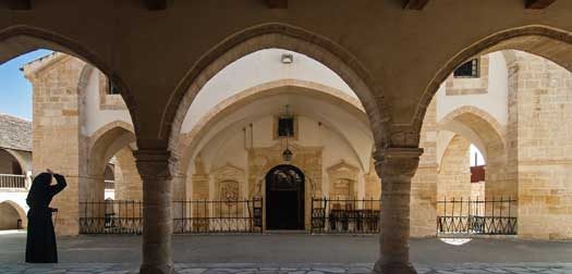 The Holy Cross Monastery in Omodos, Cyprus The Holy Cross Monastery in Cyprus