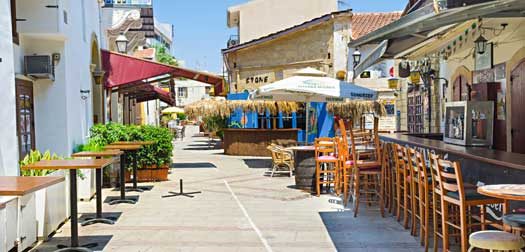 The outdoor cafe outddor cafe Cyprus.
