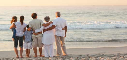 Beautiful family at the beach Beautiful family at the beach