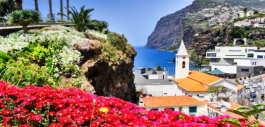 Camara de Lobos, small fisherman village on Madeira island