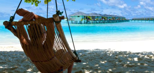 relaxation on paradise Caribbean