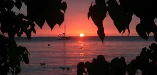Jamaican Sunset Colorful sunset from a beach in Jamaica.