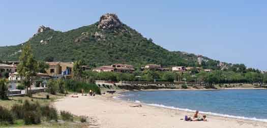 The beach at Cannigione in Sardinia The beach at Cannigione in Sardinia