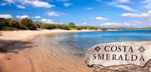 capriccioli beach on sardinia island