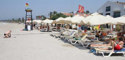 Calis beach in Turkey