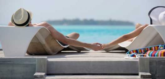 A couple on holiday