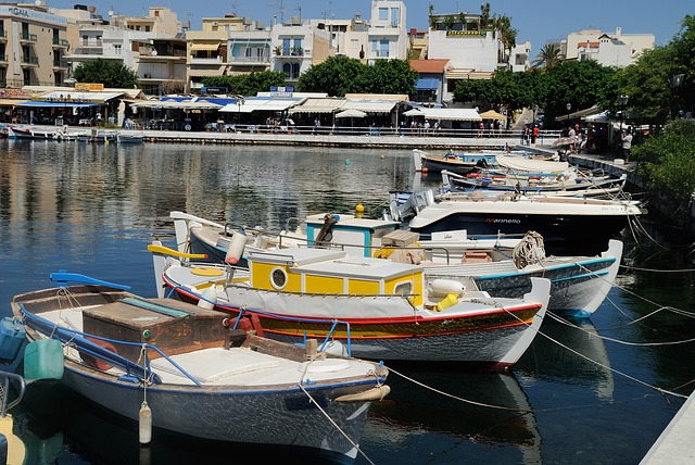 the harbour at Agios Nikolaos