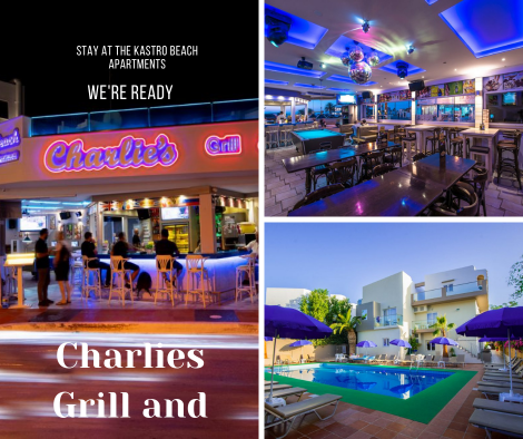 Kastro Beach Apartments Charlies Bar
