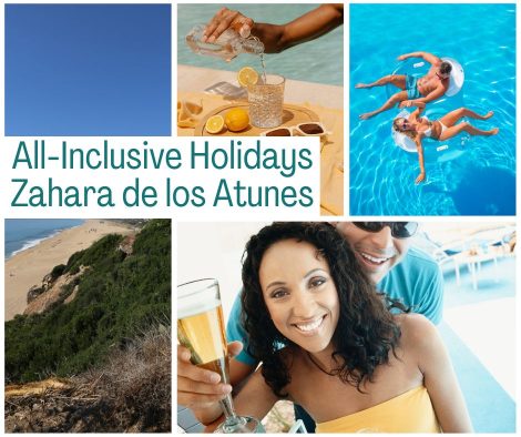 A Collage of Images Representing All Inclusive Holidays to Zahara de los Atunes